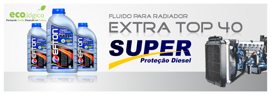 Aditivo para Radiador Concentrado Diluido, Diluição 01x10 01x20 01x30 01x40, Fluido para Radiador, Aditivo Fluido para Sistema Arrefecimento, Biodegradavel, Efton Quimica, Extra Top 40