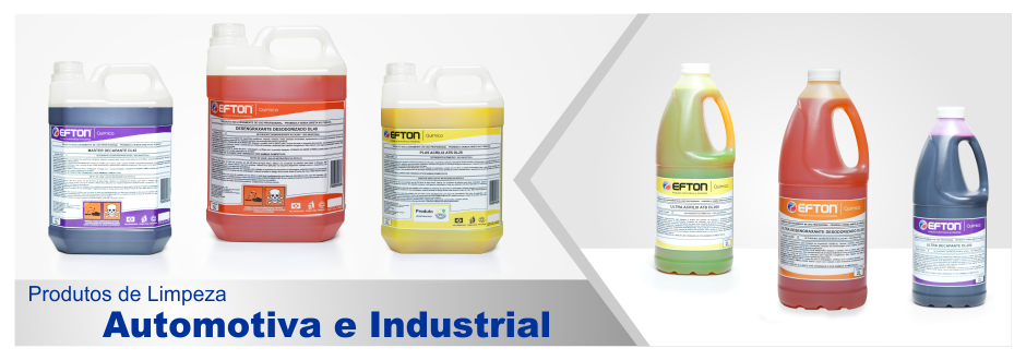 Efton Quimica Produtos de Limpeza Automotiva e Produtos de Limpeza Industrial Produtos para Lava Jato e Lava Rapido Decapante Desengraxante Desincrustante Shampoo Automotivo Concentrado Produtos sem cheiro e Desodorizado